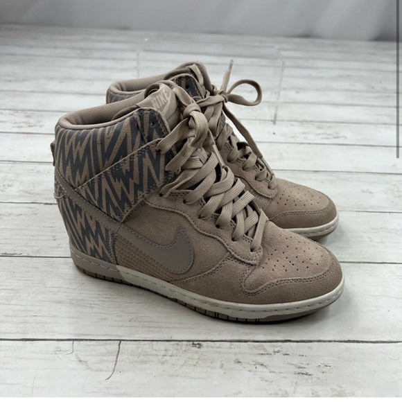 Nike Dunk Sky Hi Lace Up High Top Wedge Sneakers in “Zebra Print” (2013) - Picture 8 of 15